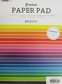 Paper Pad A5 36Blatt Brights Ess